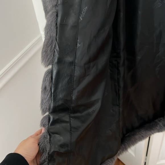 Faux Fur Midi Coat Size Small - Picture 10 of 11